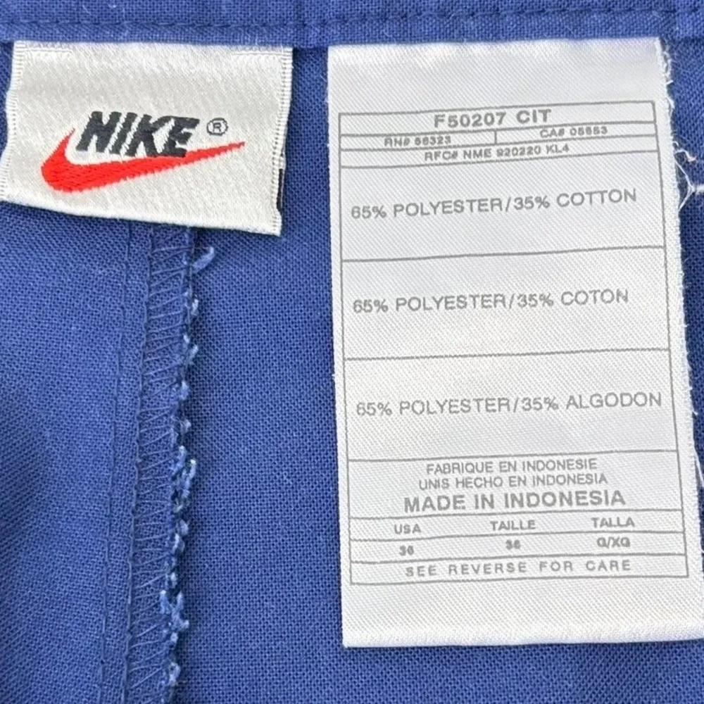 Nike Shorts Mens 36‎ Blue Casual Classic Pleated Athletic